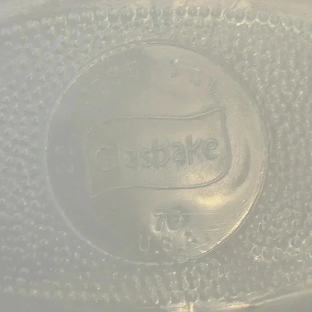 2 - Glasbake 1970s Casserole Dishes Green Daisy Milk Glass MCM Kitchen - Picture 10 of 11
